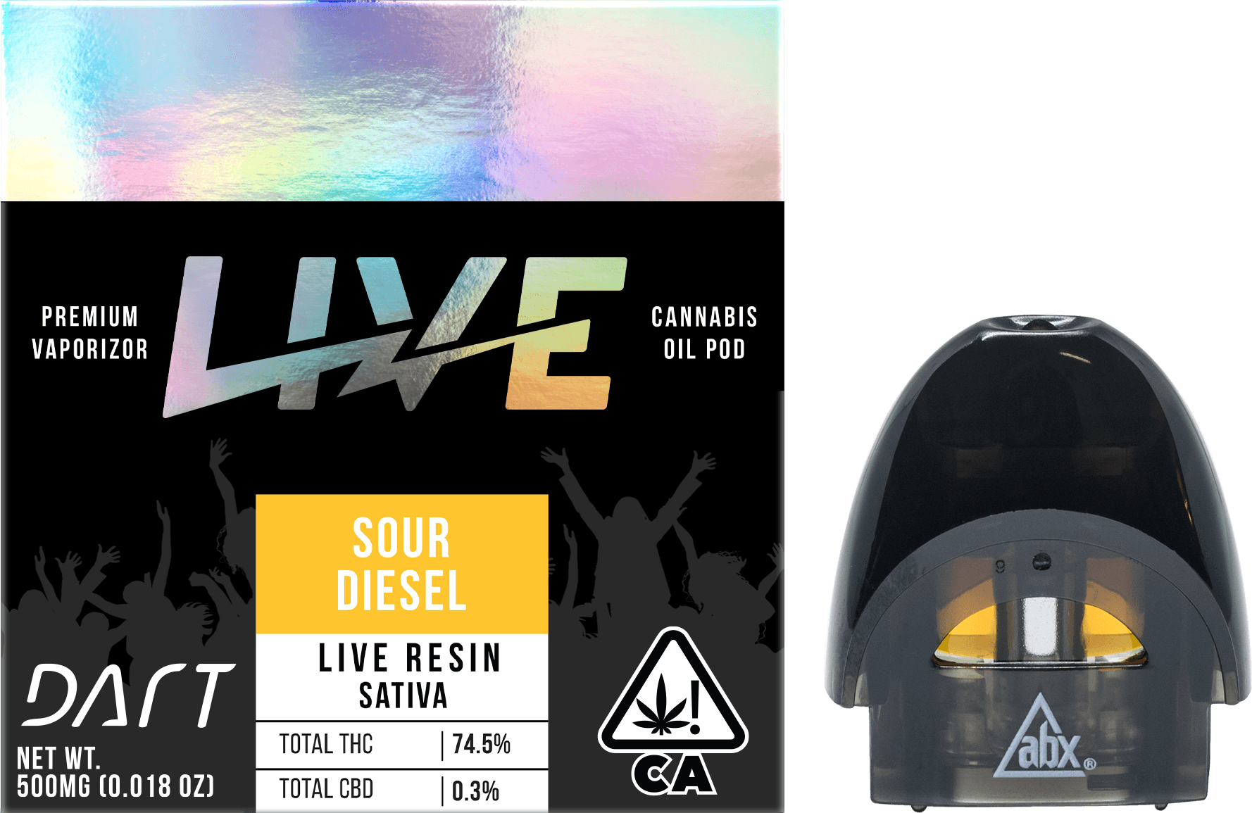 LIVE Resin Dart Pod, Sour Diesel