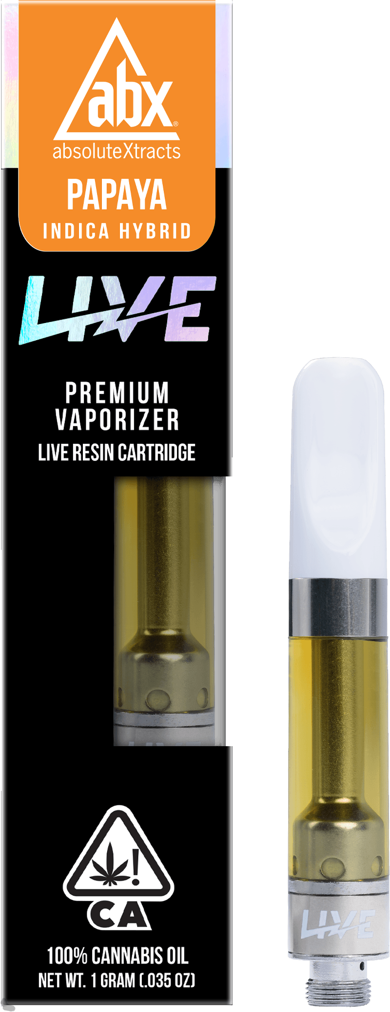 LIVE Resin Vape Cartridge, Papaya