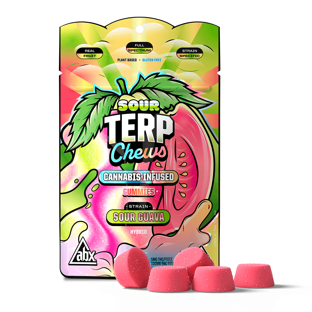 Terp Chews Sour Guava Gummies