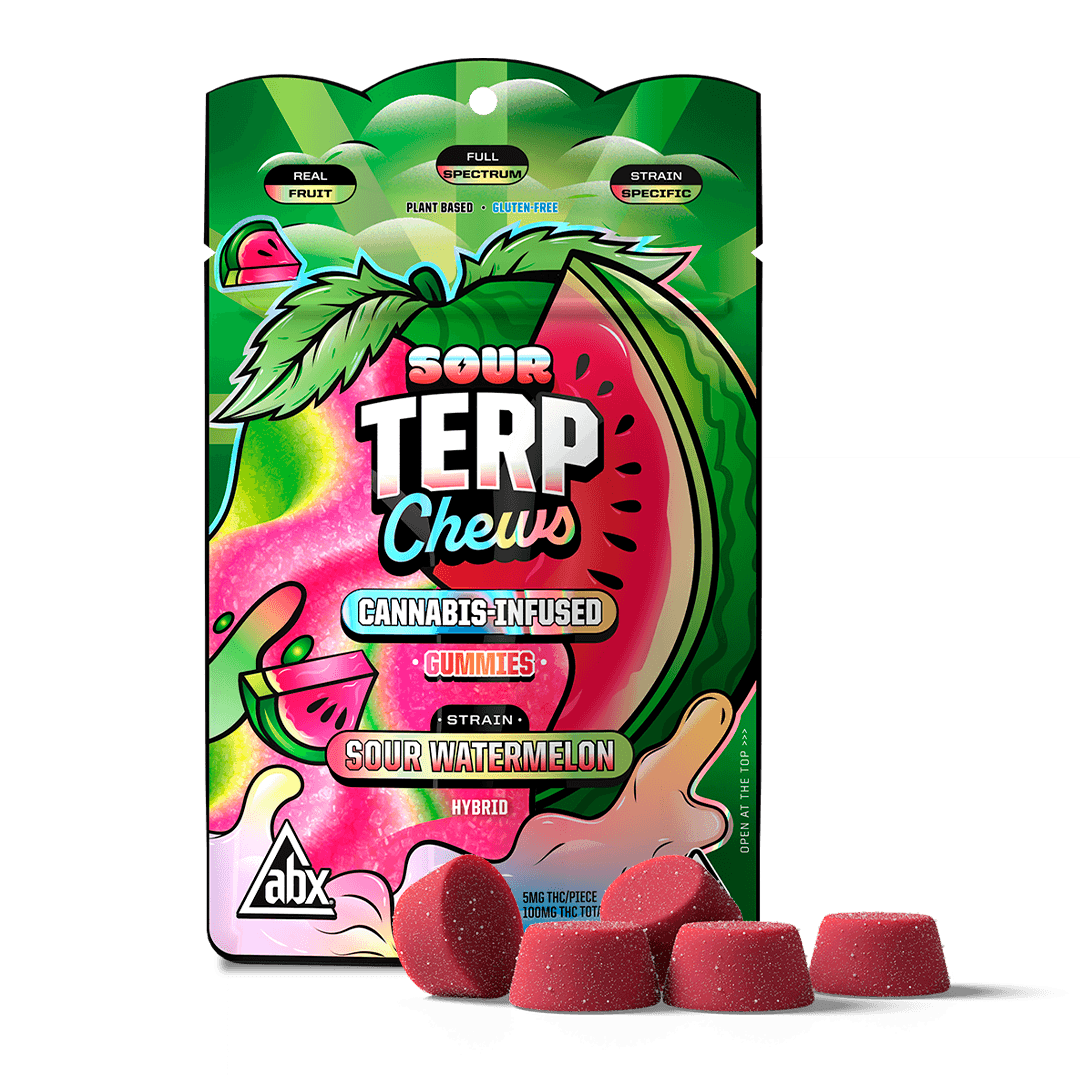 Terp Chews Sour Watermelon Gummies