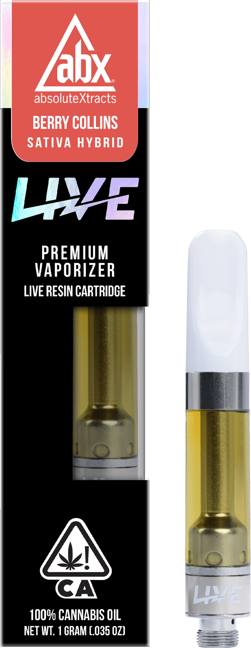 LIVE Resin Vape Cartridge, Berry Collins
