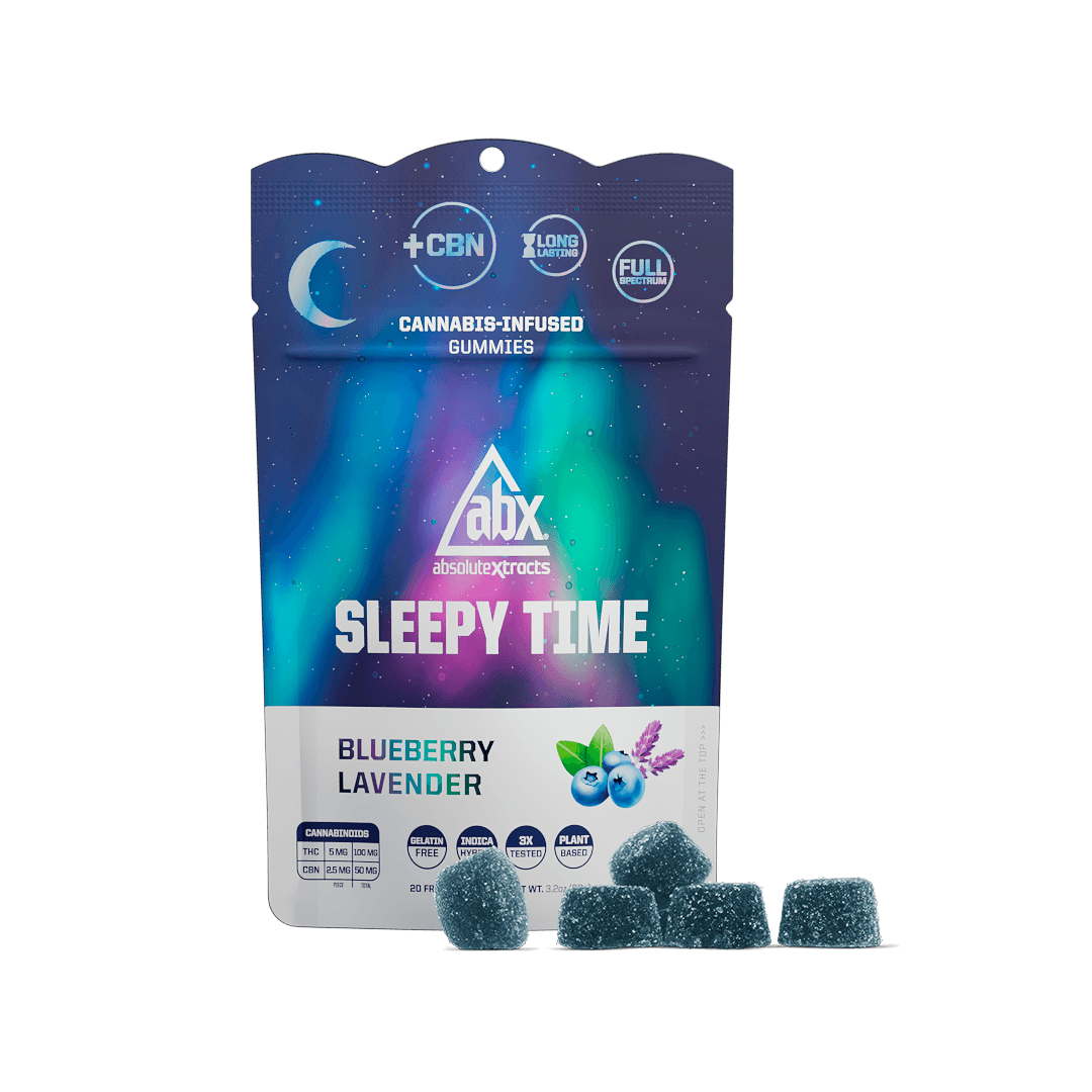 Sleepy Time Solventless + CBN Gummies Blueberry Lavender