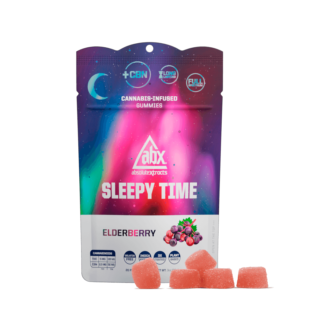 Sleepy Time Solventless + CBN Gummies Elderberry