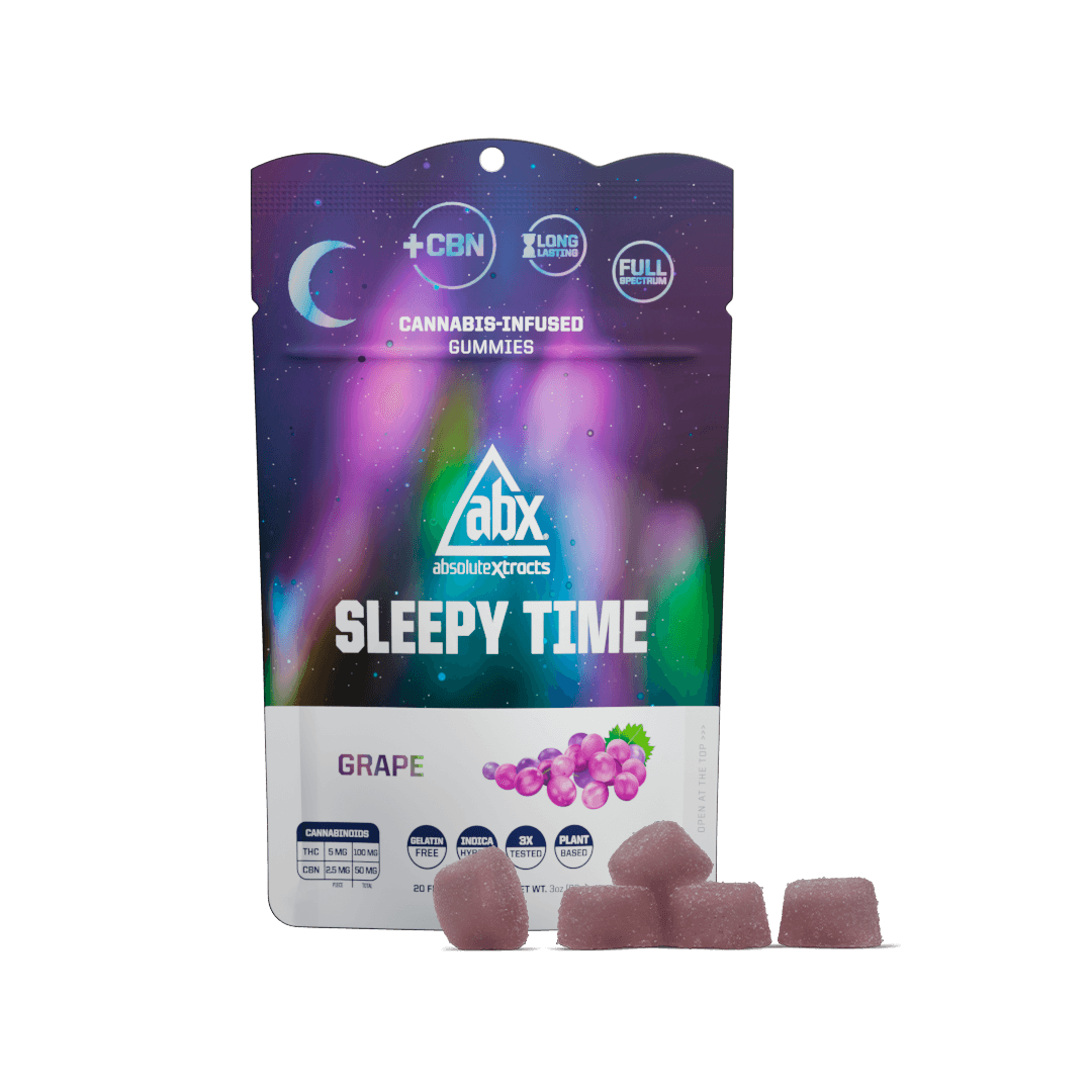 Sleepy Time Solventless +CBN Gummies Grape