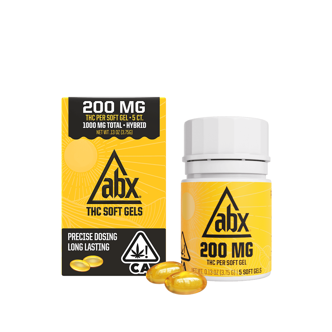 Soft Gels 200mg THC (Highest Potency) 5 CT
