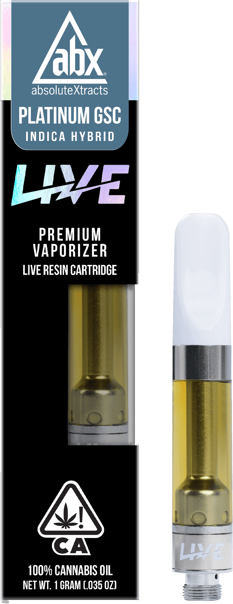 LIVE Resin Vape Cartridge, Platinum GSC