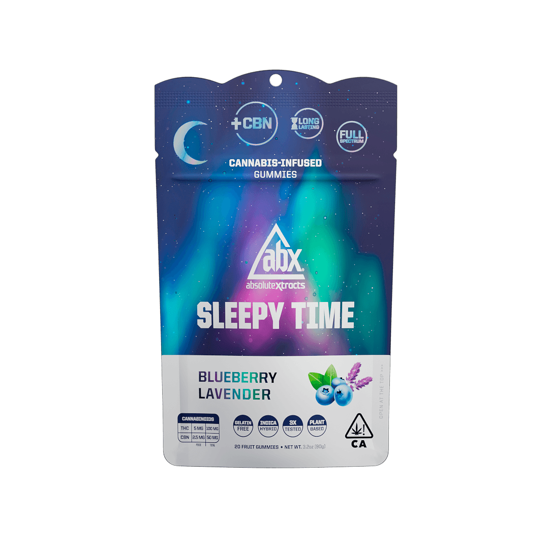 Sleepy Time Solventless +CBN Gummies Blueberry Lavender