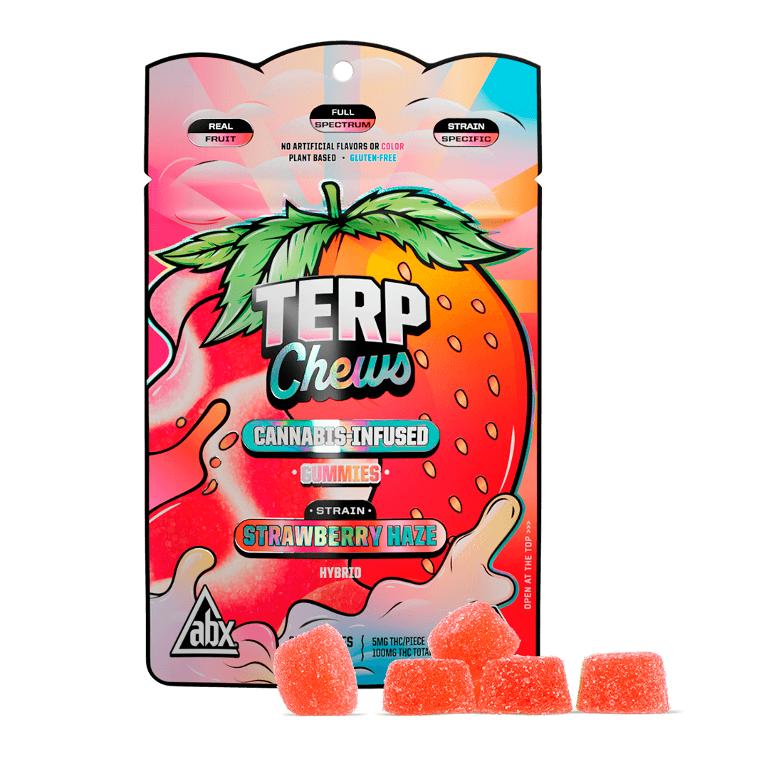 Terp Chews Strawberry Haze Gummies